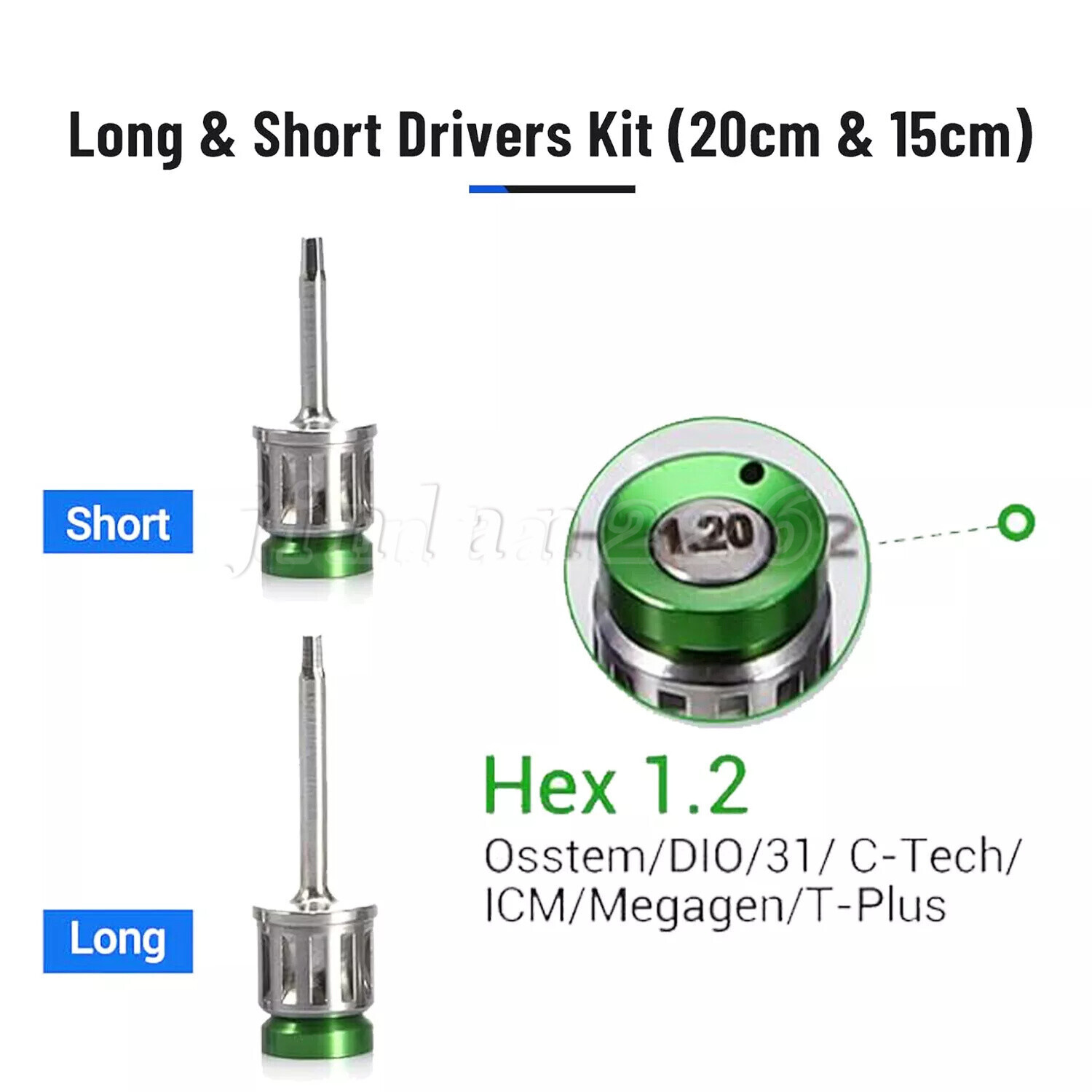 Universal Implant Prosthetic Kit Screwdriver Hex Driver Torque Wrench