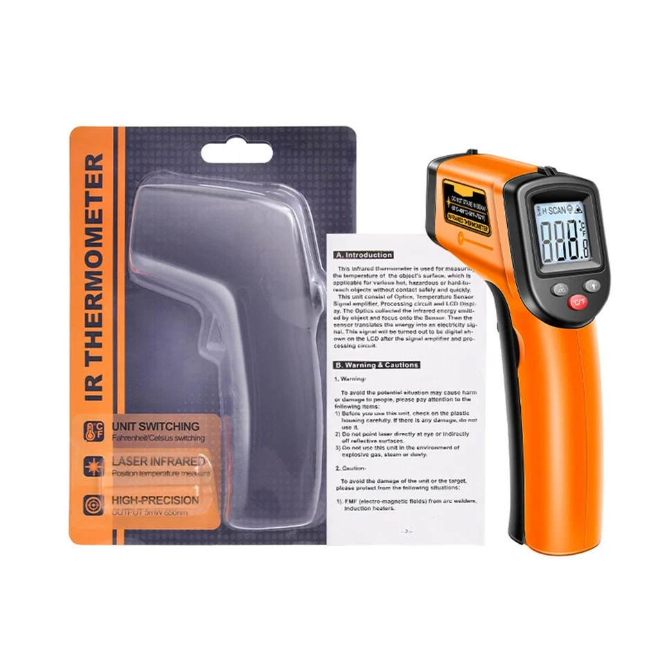 LCD Digital Non-contact Laser IR Infrared Thermometer Temp Meter Temperature Gun