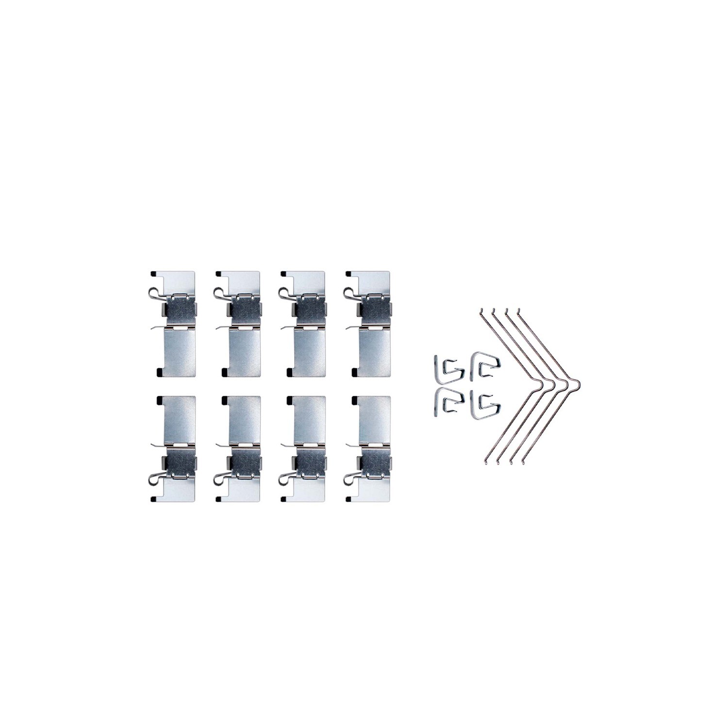 Front Brake Pads w/Hardware for 2008-2017 Toyota Camry Avalon Lexus ES350 ES300h