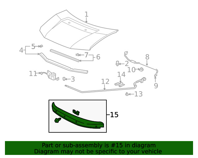 Genuine Honda Air Deflector Hood 08P47-SCV-103
