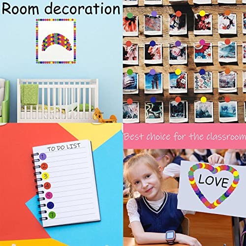 1400 PCS 1" Colored Dot Stickers Round Color Coding Labels Circle Dots Labels