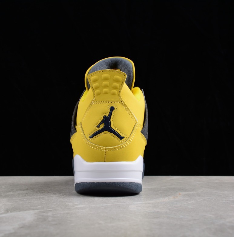 US Size 7-12 Jordan 4 Retro "Tour Yellow"Men's Mid Top Basketball Shoes.