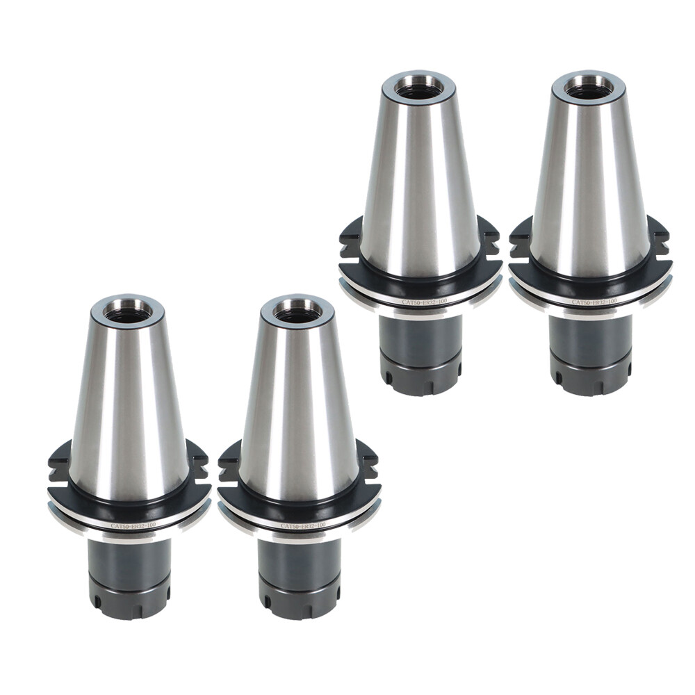 4 PCS CAT50-ER32 COLLET CHUCK 4" Gage Length---4 CHUCKS NEW Tool Holder Set