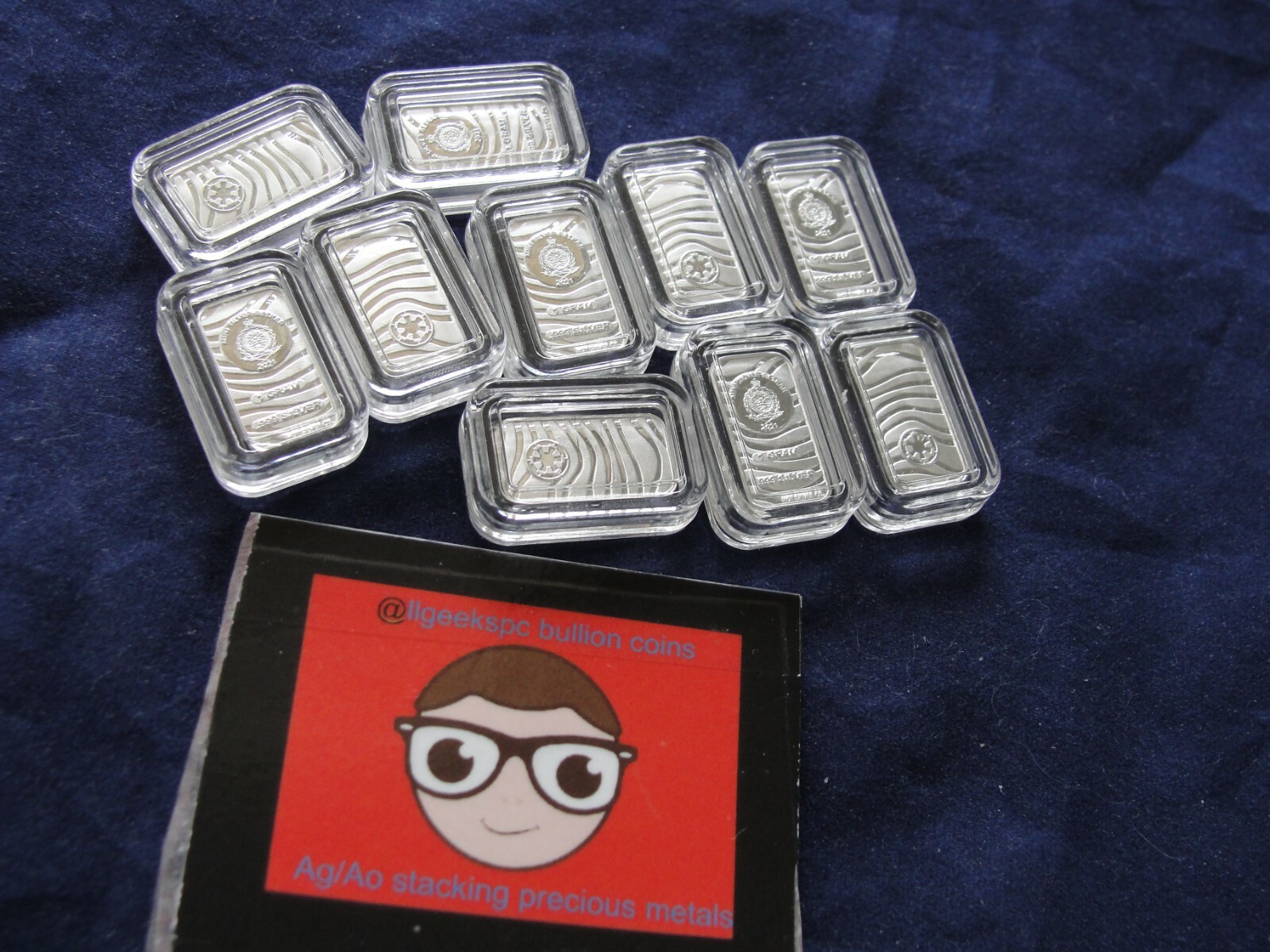 One - 1 gram .999 Pure Silver Mini "Beskar Bar" Star Wars Mandalorian in Capsule