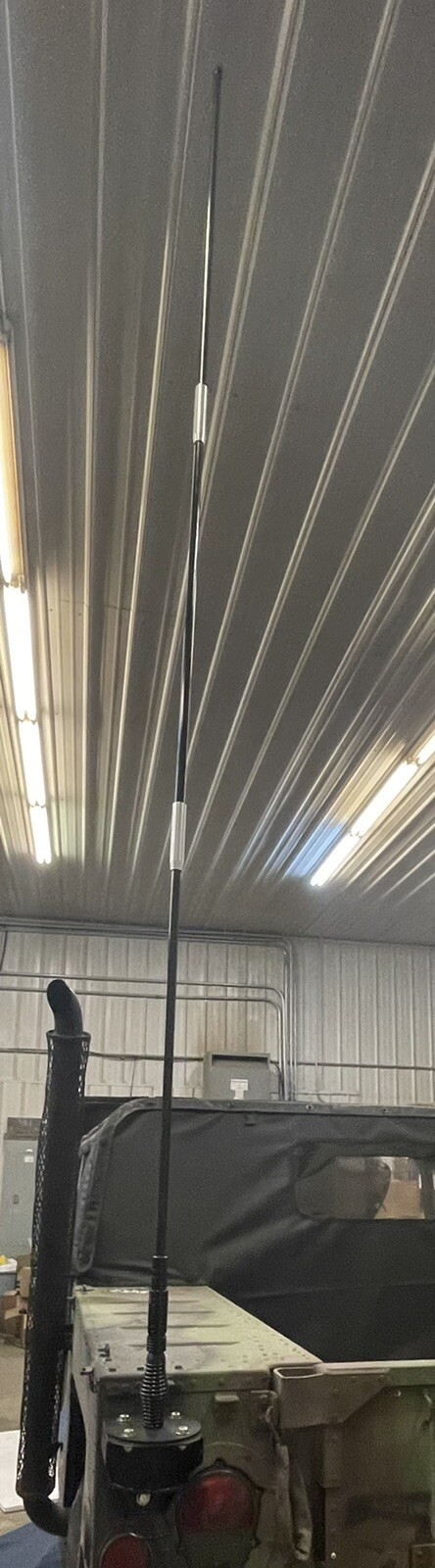 New Twin Military Antenna, Base & Mounting Bracket Kit Not OEM Fits HUMVEE