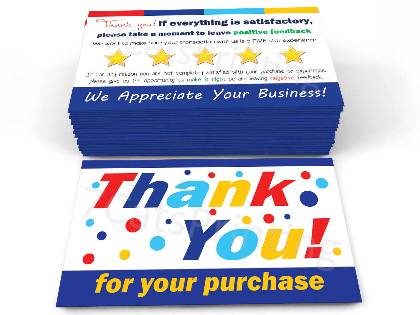 for eBay Shipping Supplies Seller Thank You Cards Notes 200 Pack