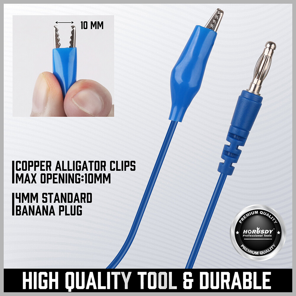 HORUSDY 22PC Auto Back Probe Kit Multimeter Test Leads Alligator Clips Wire Tool