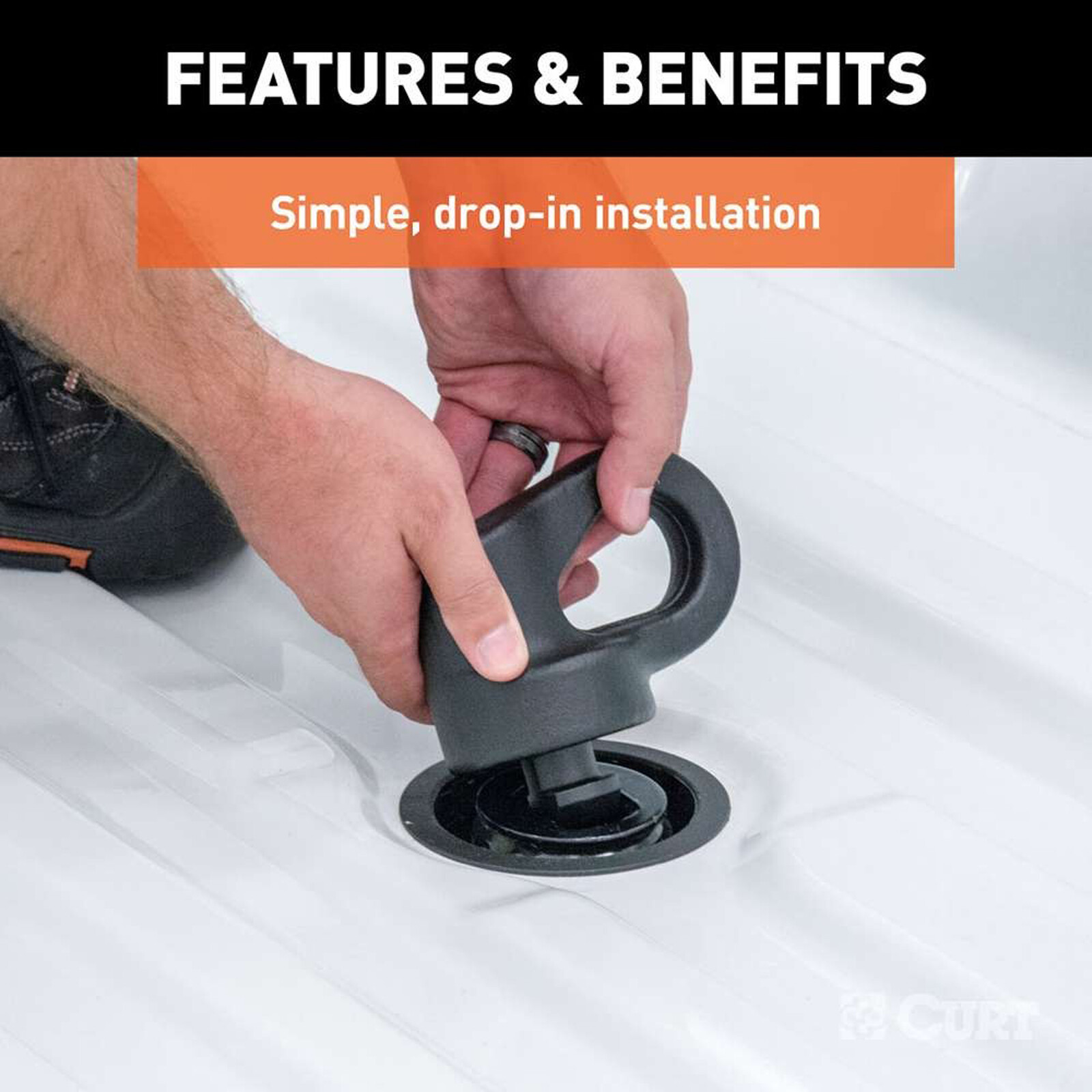 Curt 38K OEM Puck System 2-5/16" Ball Gooseneck Kit for Ford Chevy GMC Nisssan