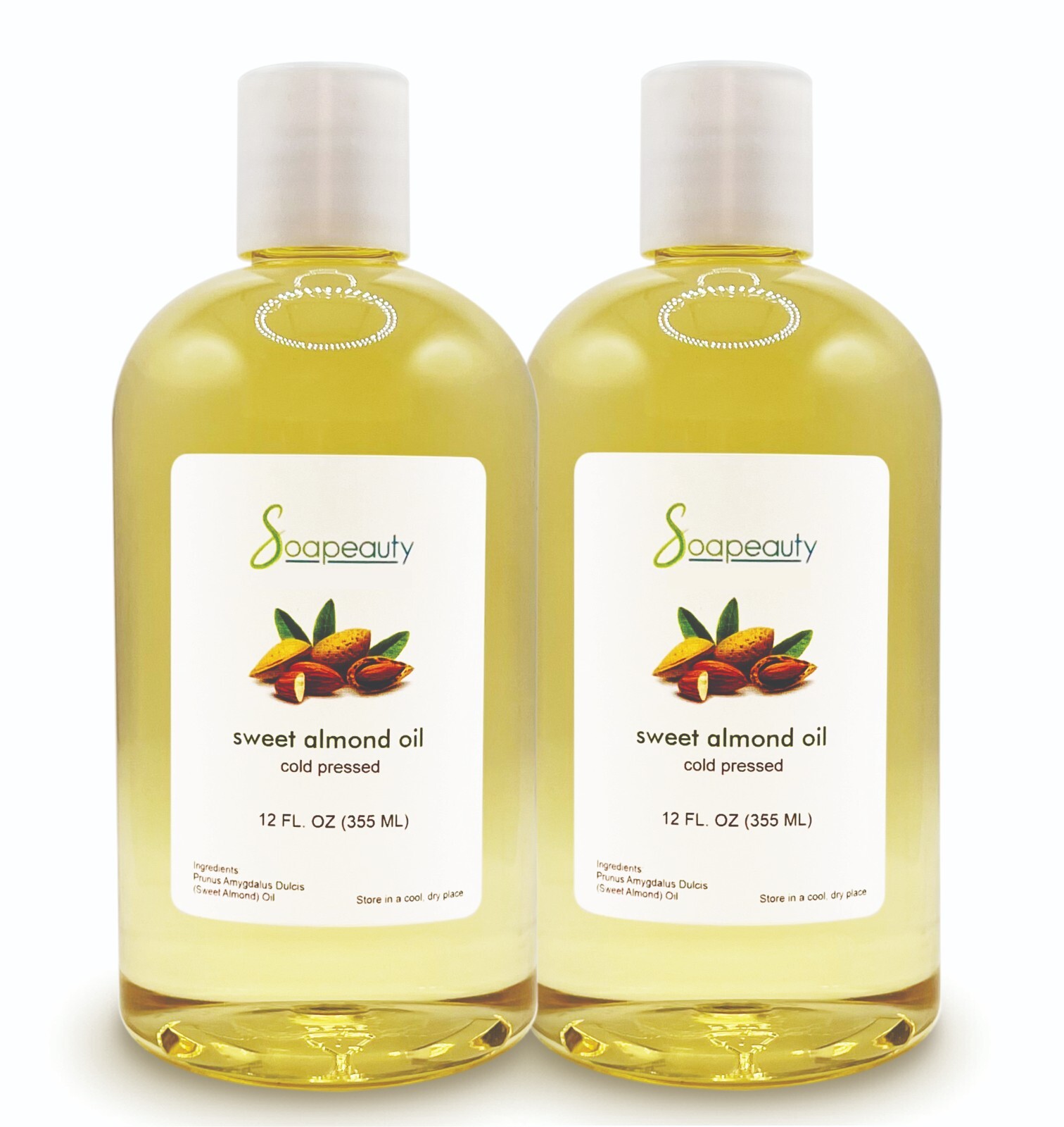 Sweet Almond Oil Cold Pressed Refined 100% Pure & Natural Various Sizes