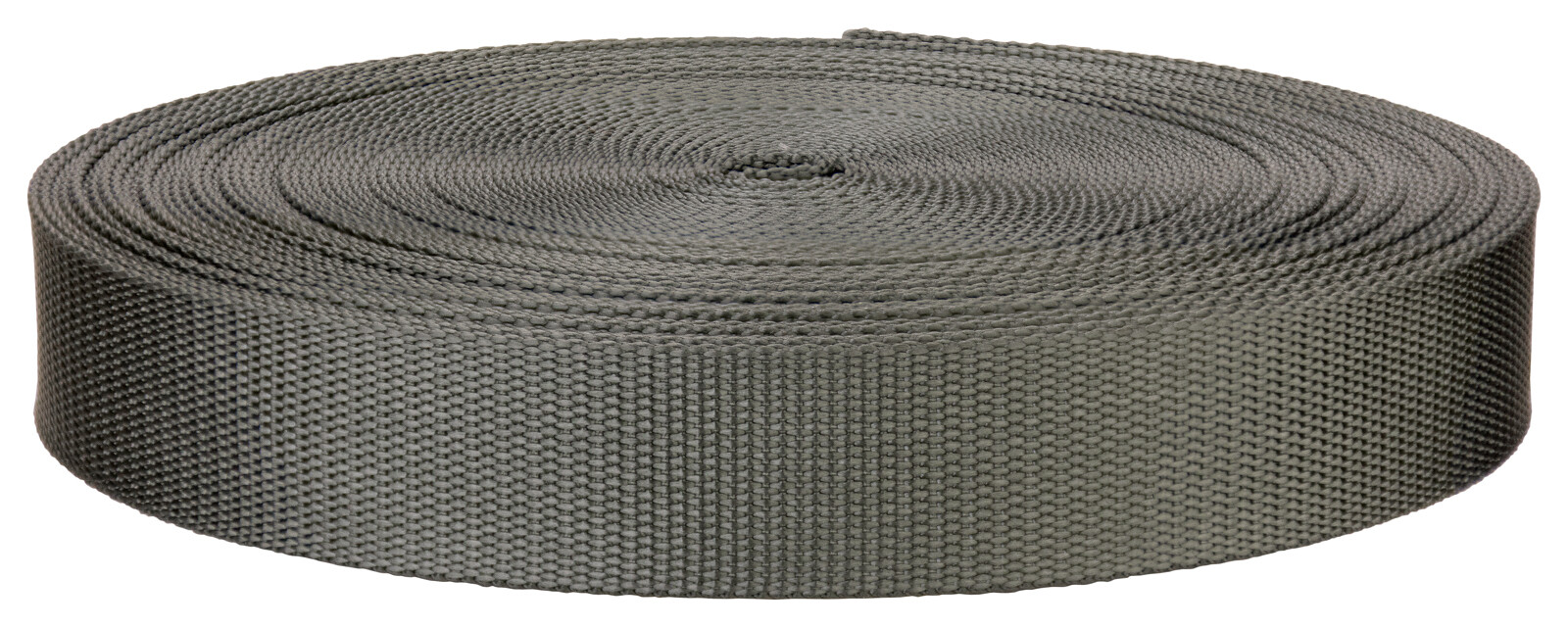 1 Inch Grey Lite Weight Nylon Webbing Closeout, 10 Yards