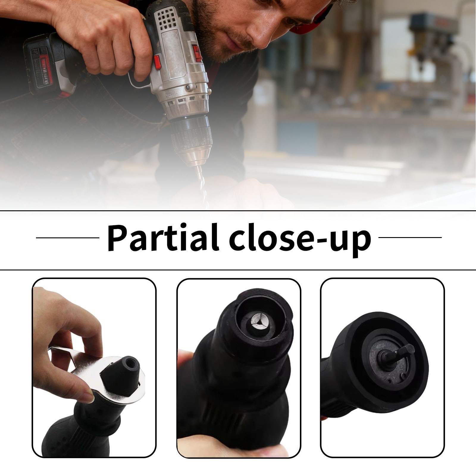 Electric Rivet Nut Gun Adaptor Insert Cordless Riveting Tool Power Drill Kit US