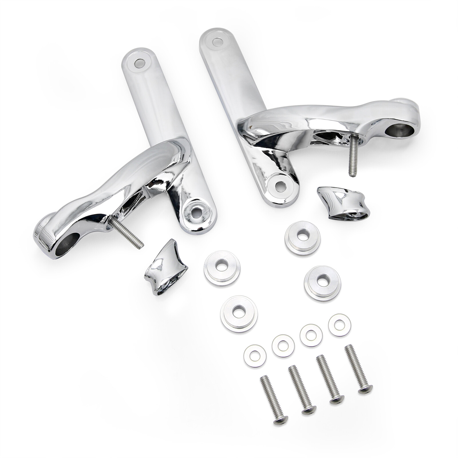 4.5" LED Auxiliary Spotlight Passing Light For Harley Street Glide FLHX 06-22