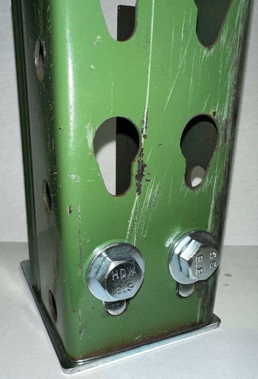 (10) Pallet Racking Universal Foot Plates for Upright; Nuts, Bolts, Washer added