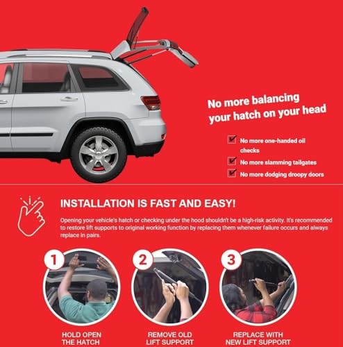 16.38 Inch 2Pcs Liftgate Trunk Struts Lift Supports Compatible with Toyota