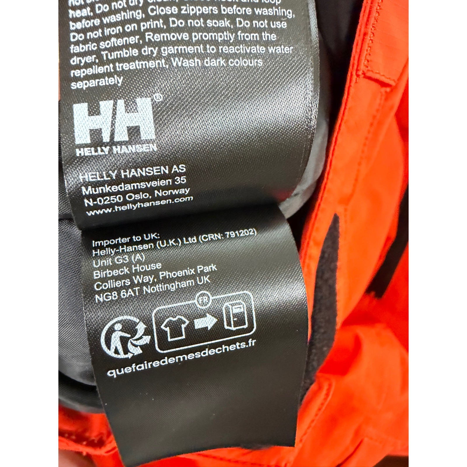 Helly Hansen Helly Tech Recco Snowboard Ski Pants Men's XL Orange Waterproof EUC