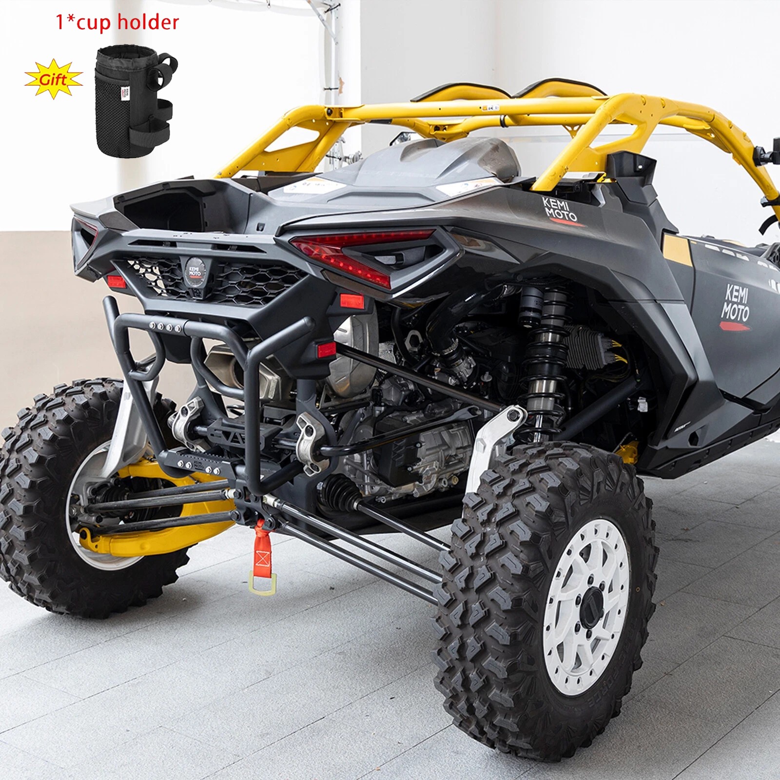 KEMIMOTO For Can-Am Maverick R 2024-2026 #715007172 Rear Bumper Runner Guard