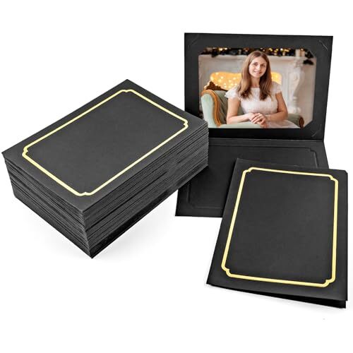 400 Pack Photo Folders for 4X6 or 5X7 Paper Cardboard Frames Picture Folder