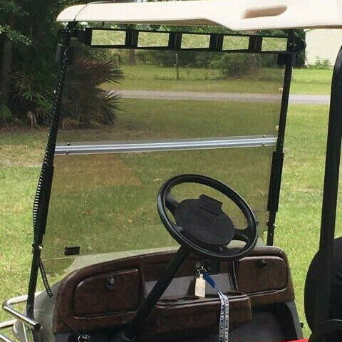 For 1994-2014 EZGO TXT & Medalist Golf Cart Folding Tinted Windshield PC