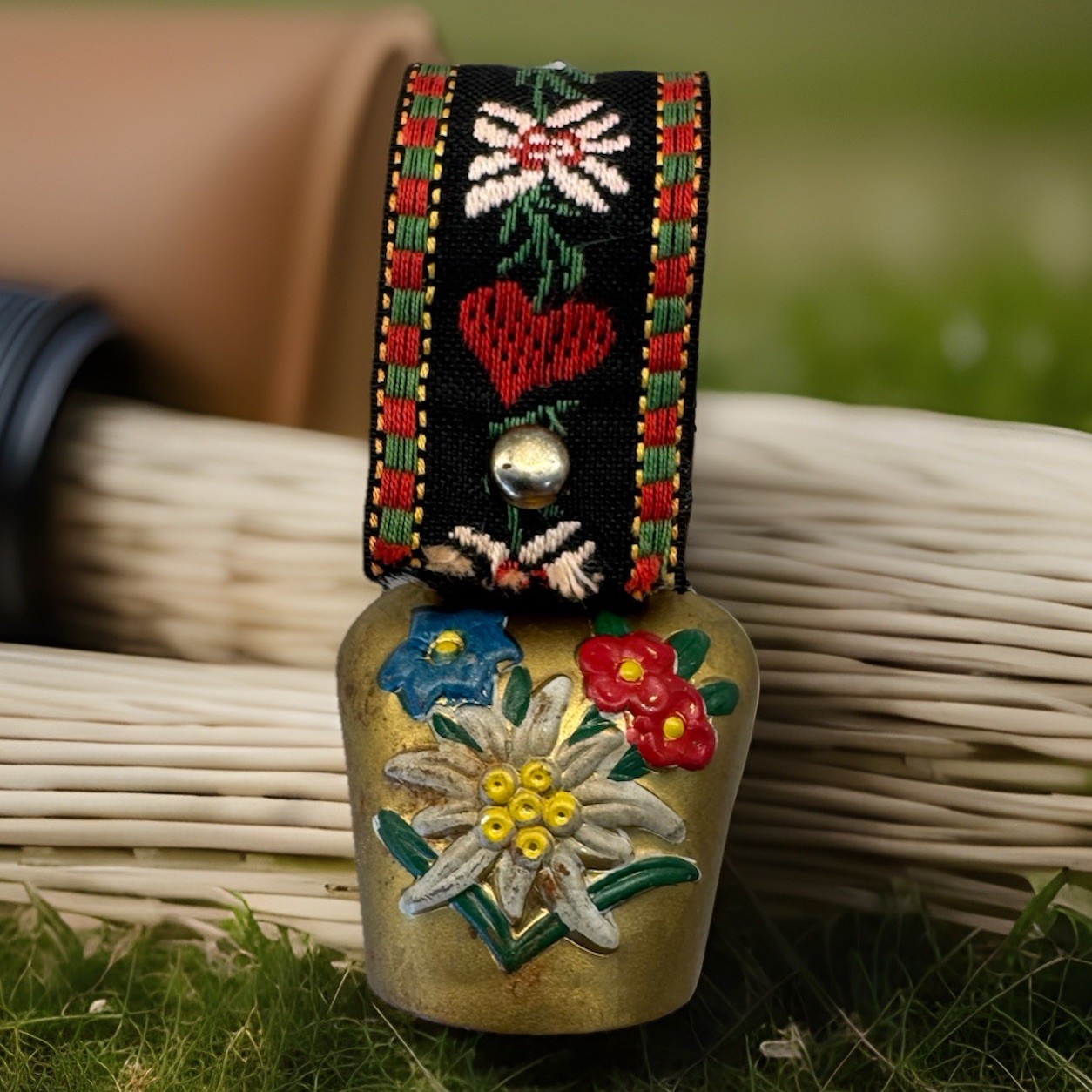 Brass Swiss Cowbell Souvenir