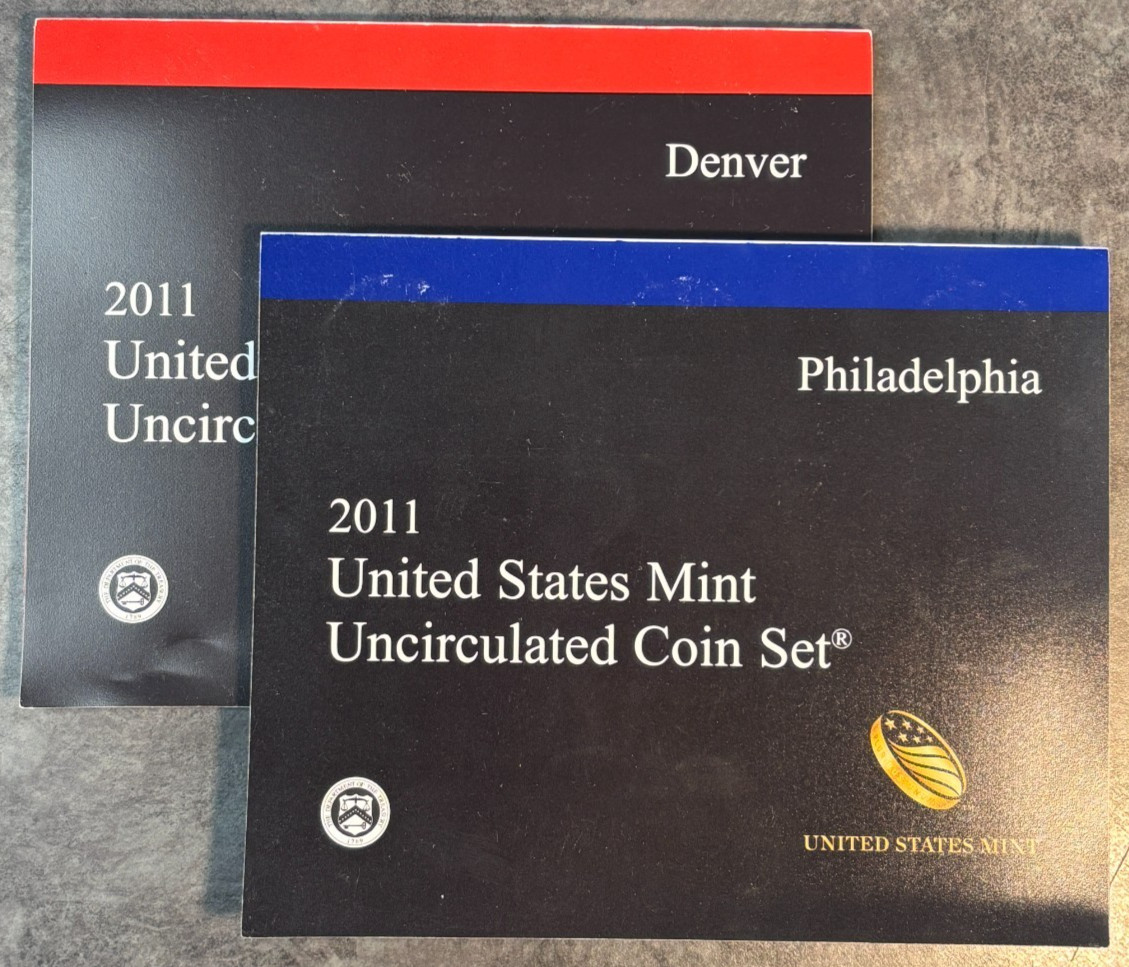 2011 P & D US Mint Complete Uncirculated Set 28 Coins w/ COA