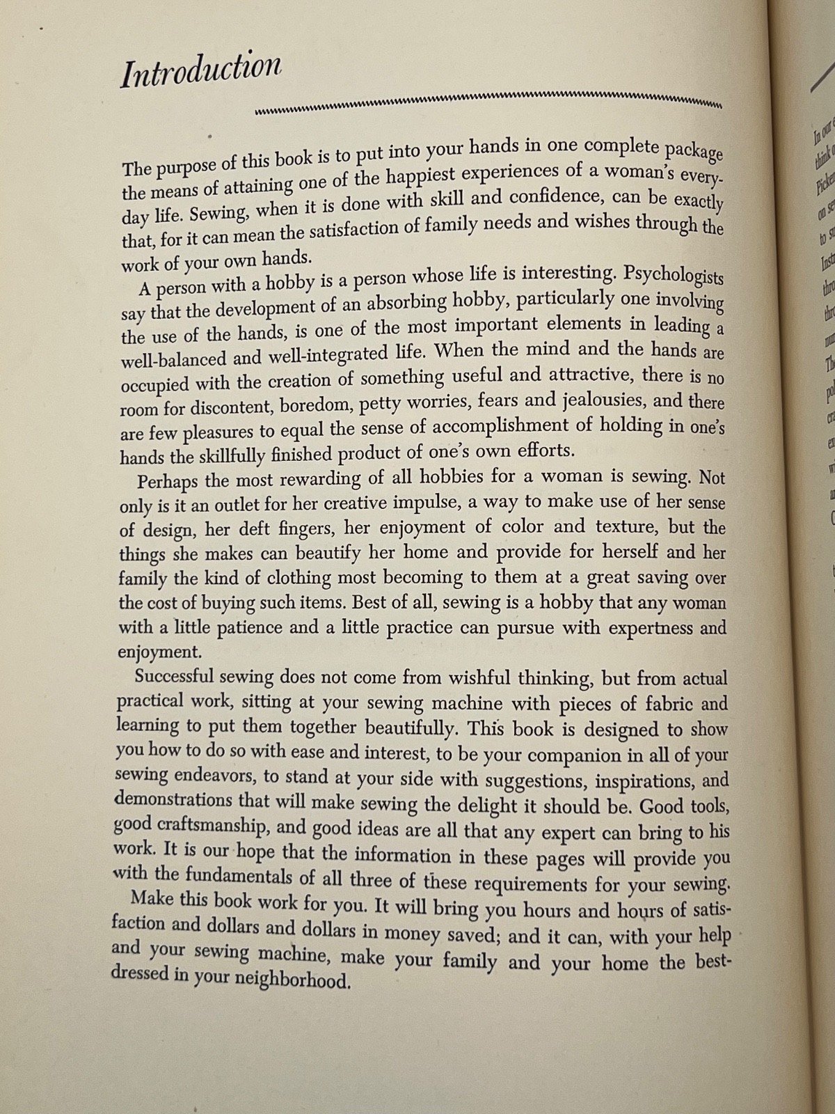 Vintage 1950 SINGER SEWING BOOK Illustrated Home Techniques By Mary Picken HC