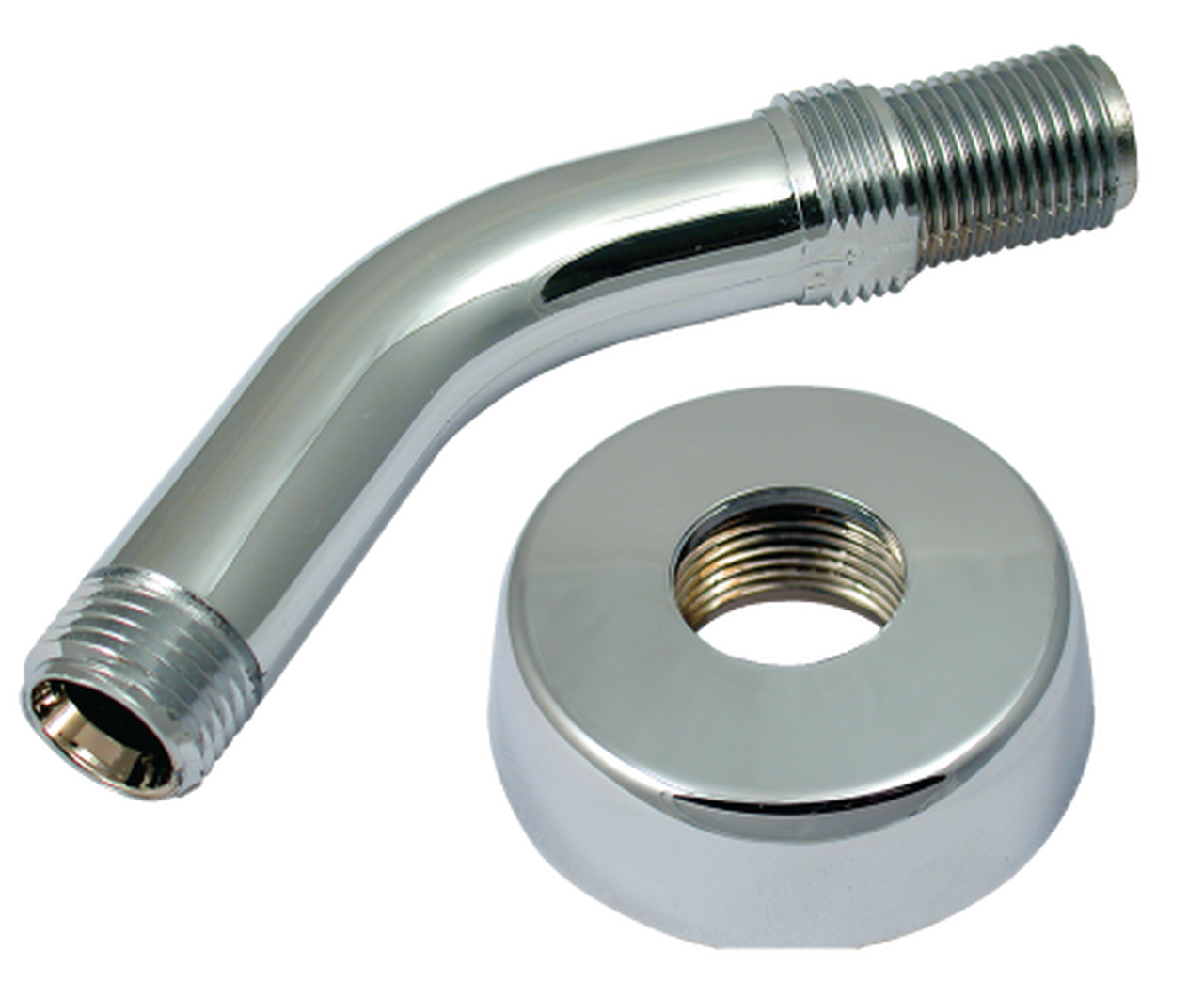 Mobile Home/RV Shower Arm & Flange Chrome Plated 1/2" Threads