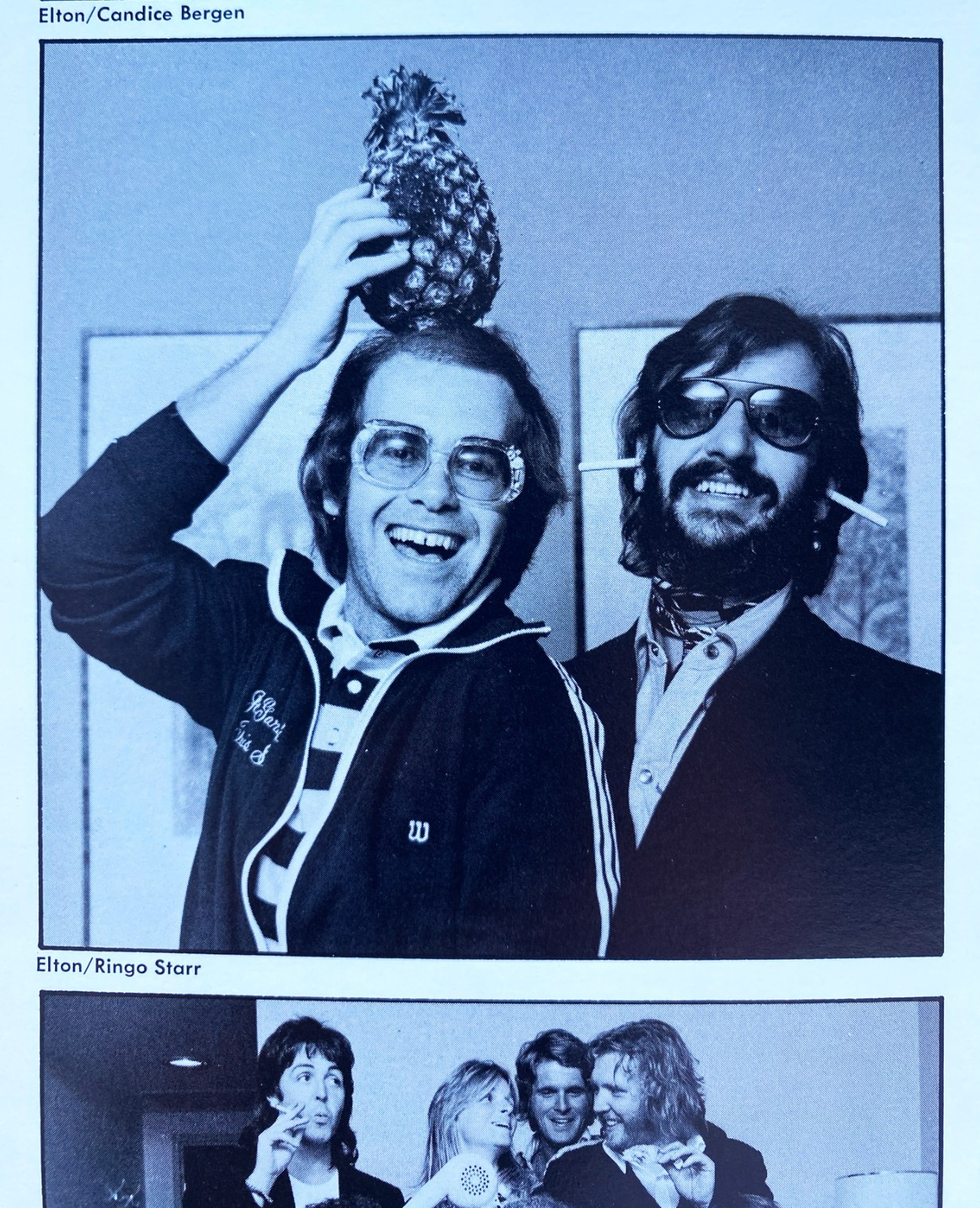 Elton John, Bernie Taupin, Signed, Five Years of Fun, 1975, +Troubadour Ticket