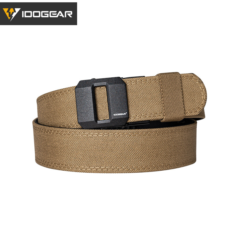 IDOGEAR Tactical Belt 1.5" Sturdy Ratchet Nylon Gun Belt Rigid Heavy Duty Army