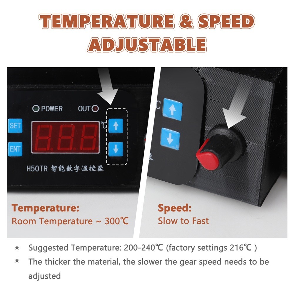 3D Printer Filament Extruder Desktop Plastic Recycling Machine Digital Display