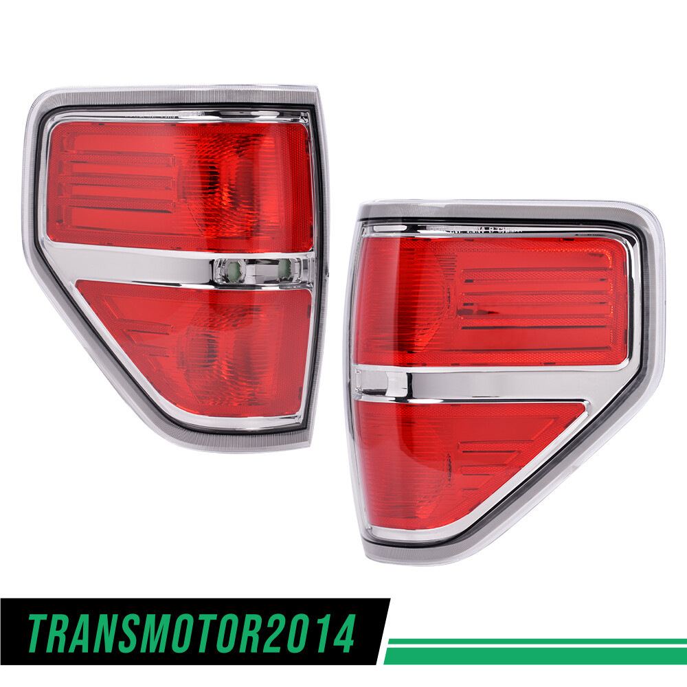 FIT FOR 2009-2014 FORD F-150 PICKUP REAR TAIL LIGHTS BRAKE LAMPS LEFT & RIGHT