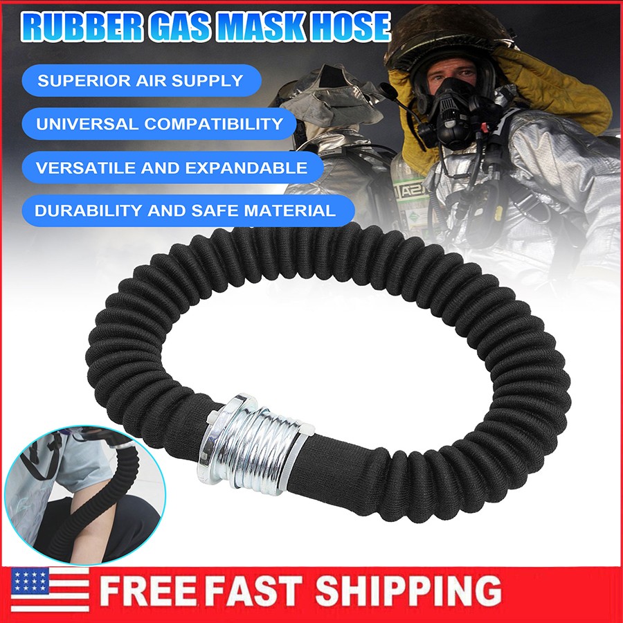 0.5M Rubber Gas Mask Hose for Connection with The 40mm Filter Boxes & Respirator