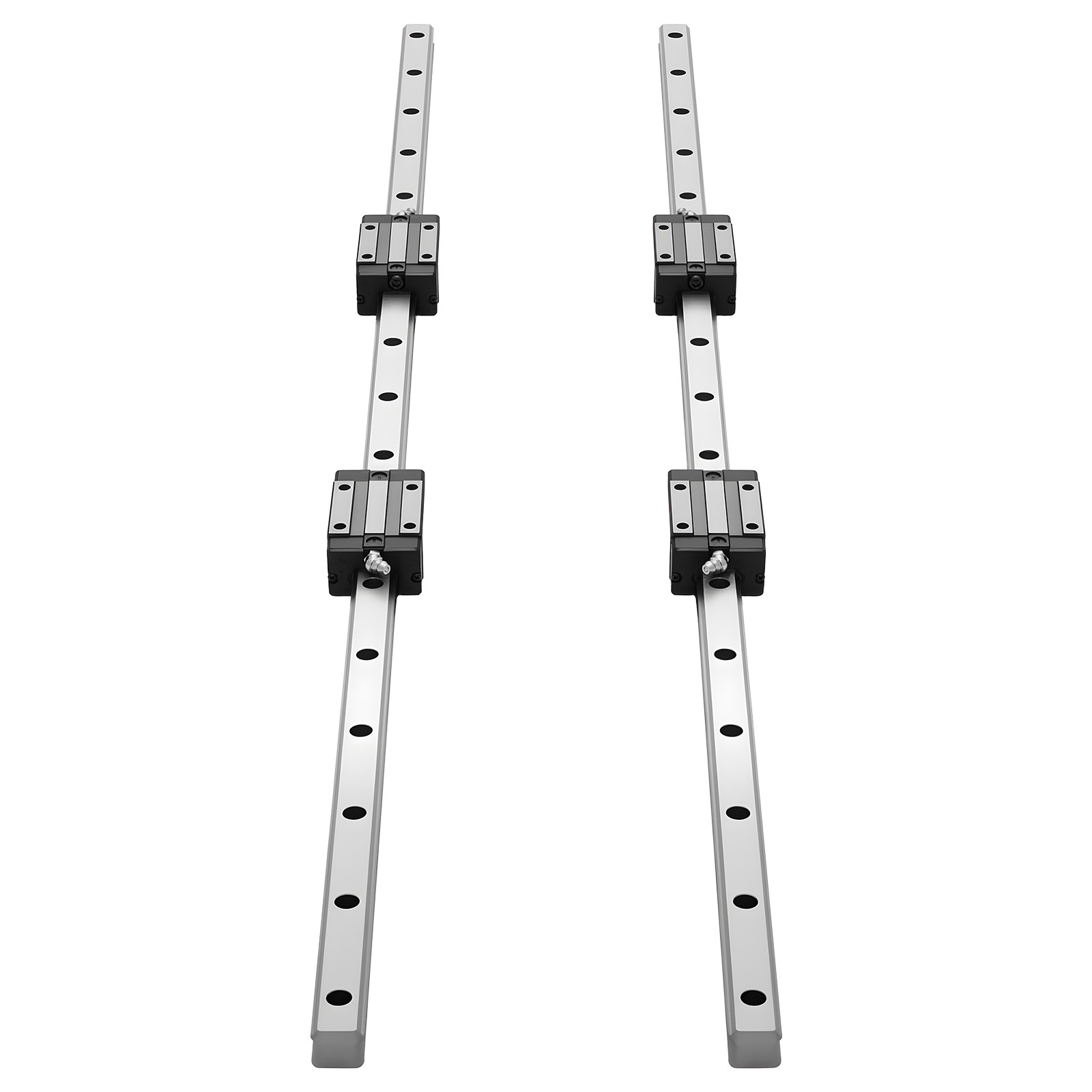 VEVOR Linear Rail Kit HGR20 2Pcs 1000 mm(39.4 in) Guide Rails 4Pcs Slide Blocks