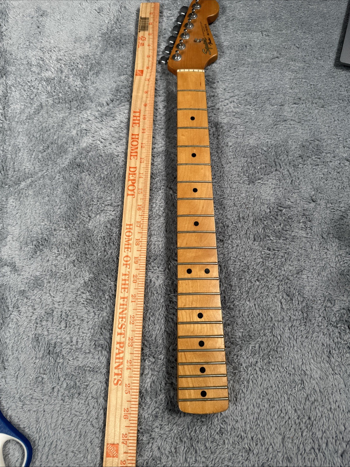 Vintage Squier by Fender Stratocaster Loaded Neck 22 w/Upgrades Wooden USA MADE