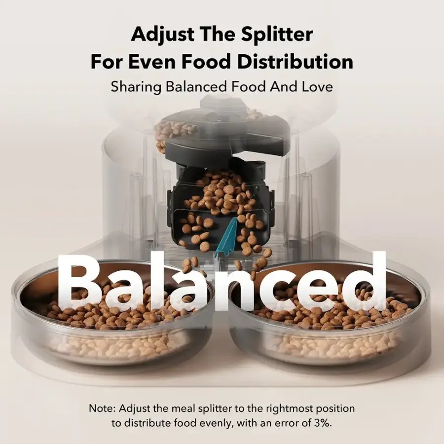 Petlibro PL-AF103-06B Granary 5L Automatic Pet Feeder, Black - Refurbished