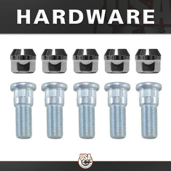 Rear Axle Kit Fits Ford 7.5 in./8.8 in. Diff, 28 Spline RH 27.25" Long