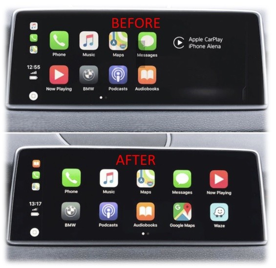 BMW NBT evo ID5 ID6 Apple Carplay FSC activation full Screen Android Mirroring