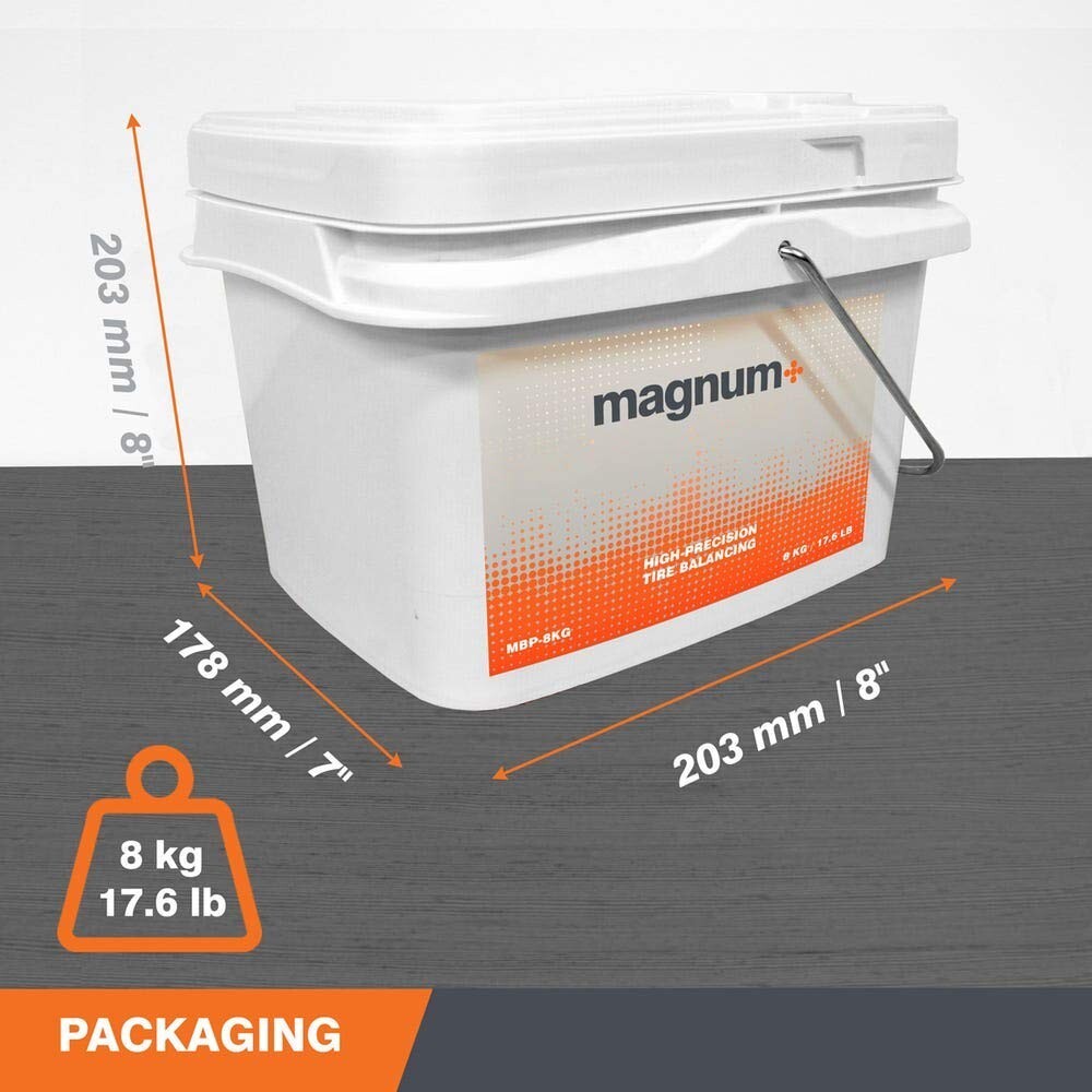 Magnum+ Tire Balancing Beads 17.6LB Bulk Tub Balance Beads 4x4 Truck & OTR, TPMS