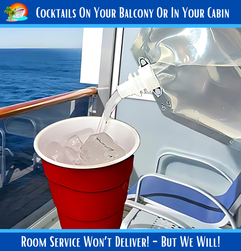 Cruise Plastic Flask Kit Runners Rum Alcohol Liquor Smuggle Booze Bags Travel