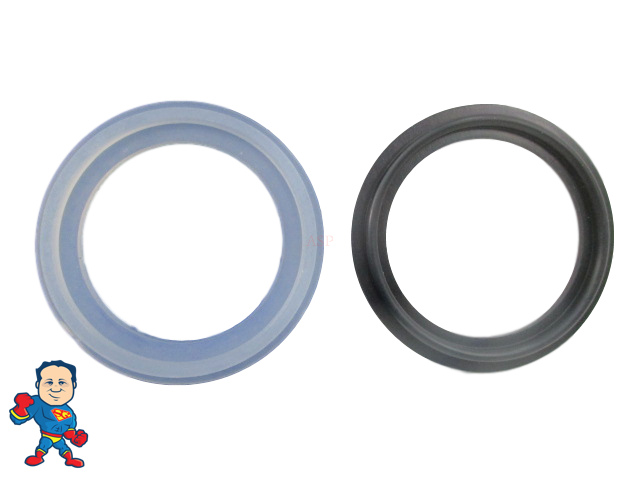 Hot Tub Spa 2" Heater or Pump Union Gasket Combo (1) 2 1/2" Lip & (1) 2 5/8" Lip