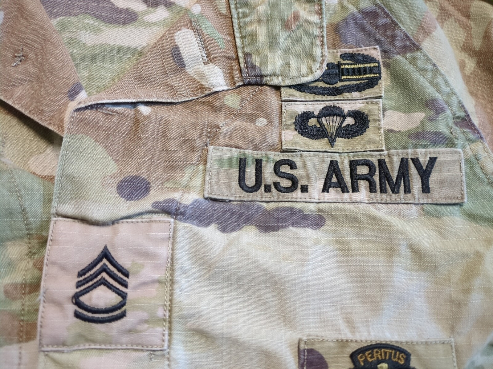 US Military IHWCU Improved Hot Weather Combat OCP Camo Coat Shirt Medium Short