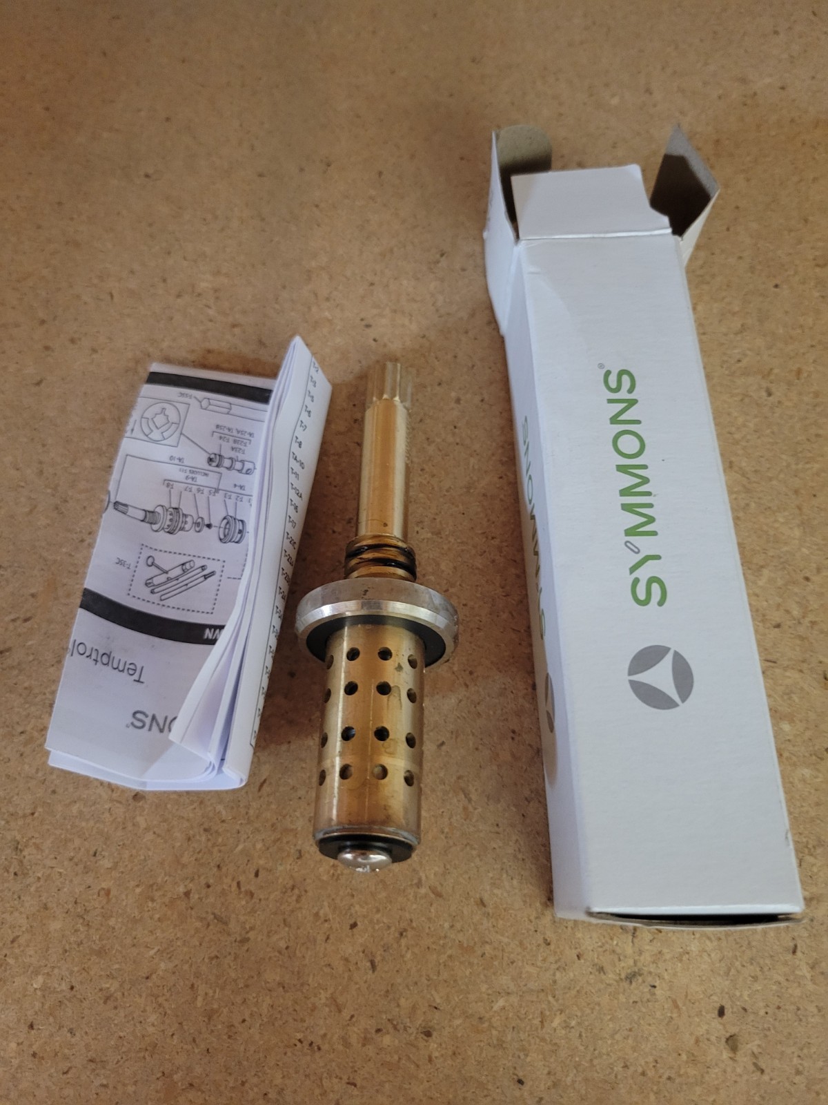 Symmons Genuine OEM TA-10 Temptrol Stem Cartridge Flow Control Spindle Assembly