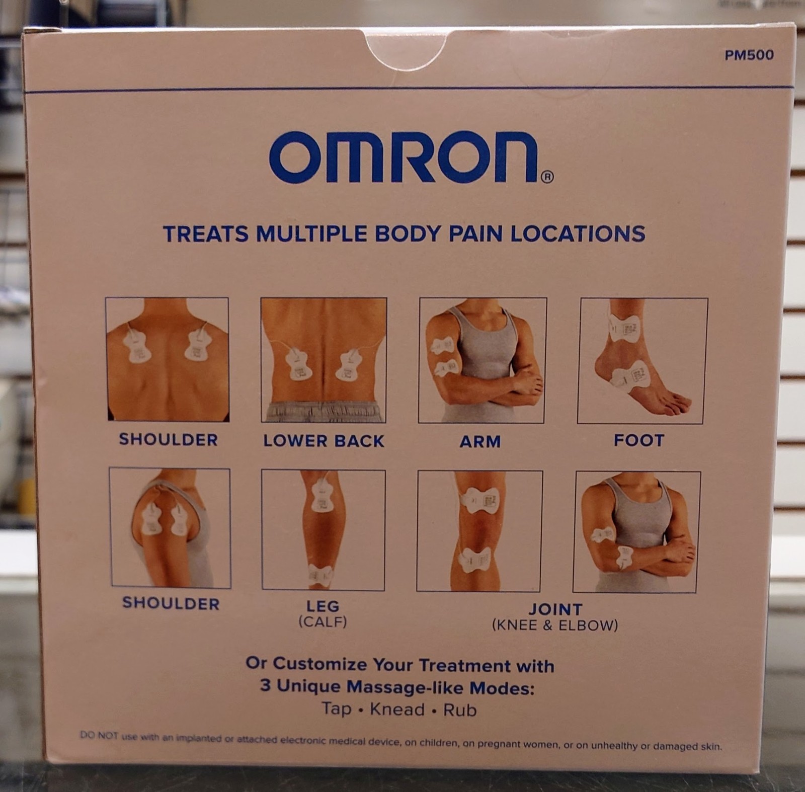 Omron PM500 Max-Power Relief TENS Therapy Pain Relief PM-500 - 06/2025