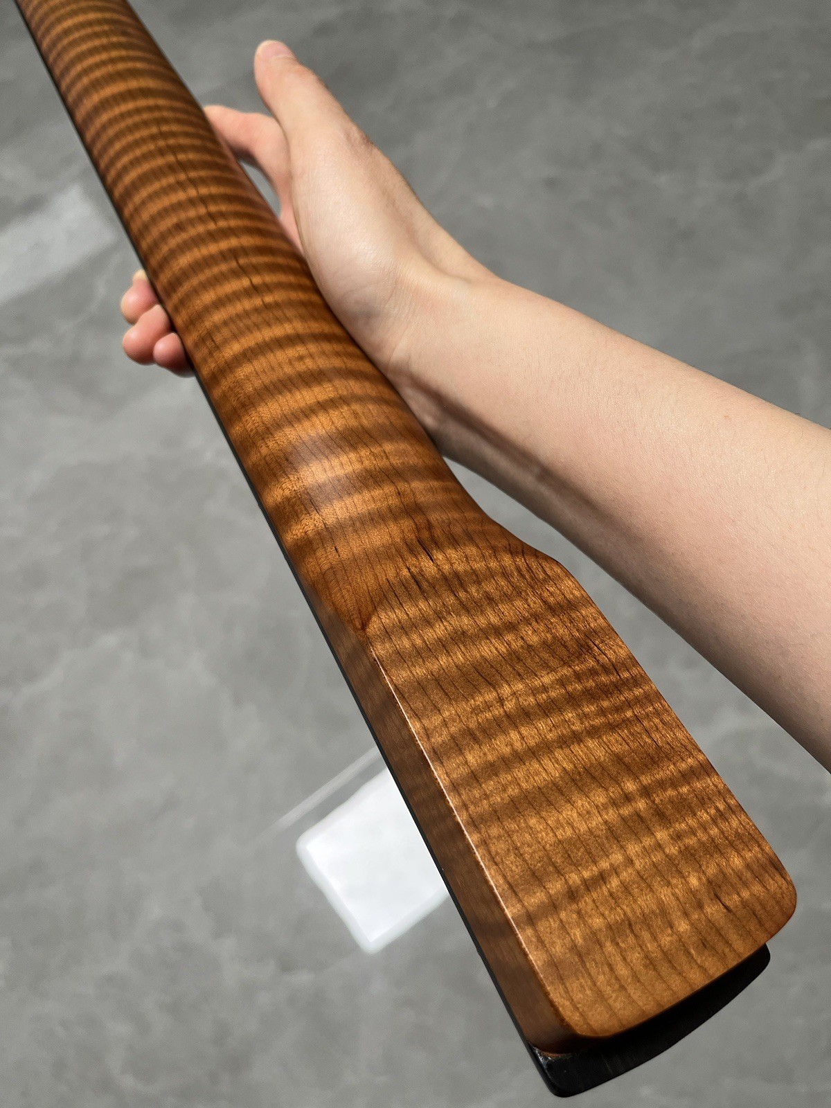 NEW Stainless Jumbo Frets Ebony 22fret Roasted Flame Maple electric guitar neck