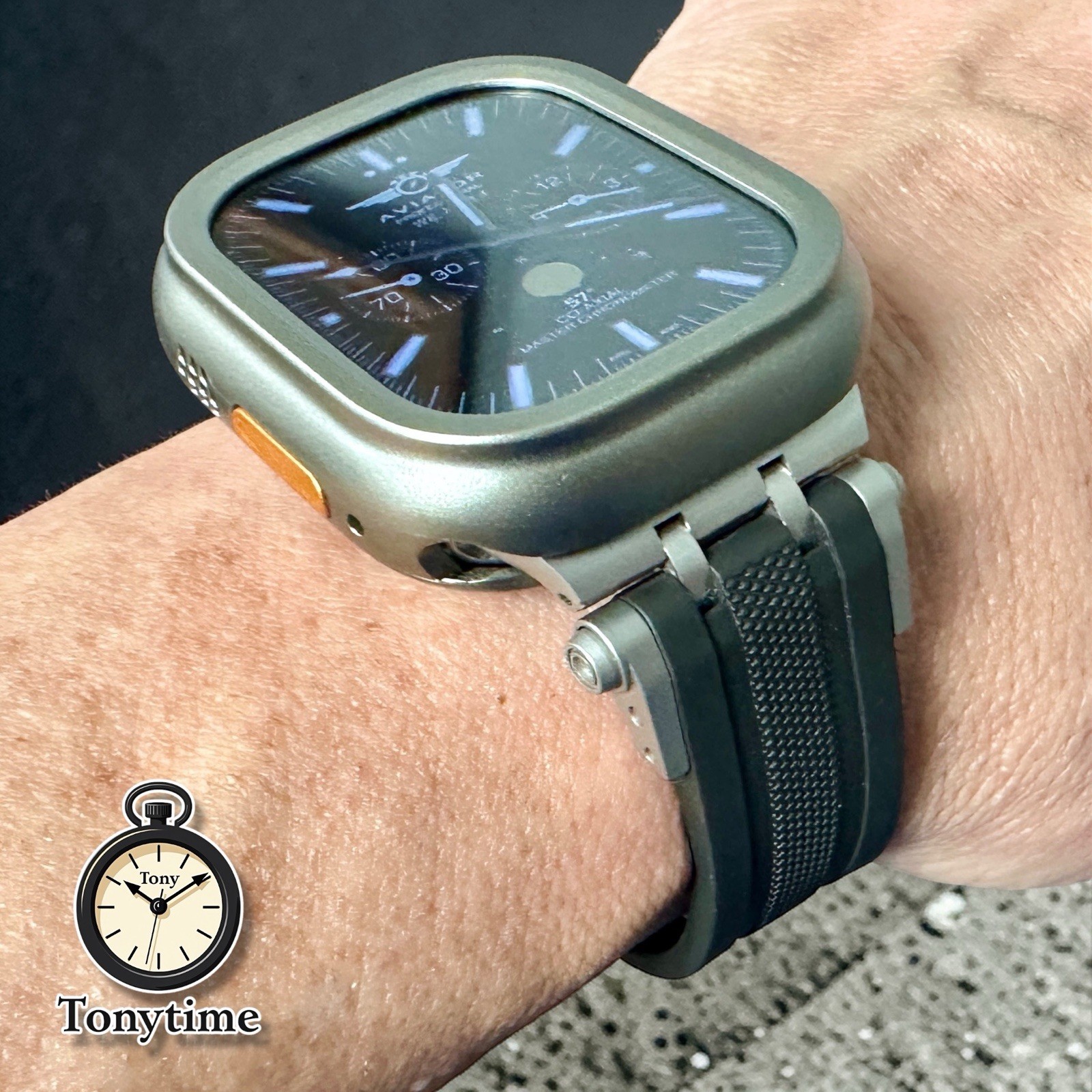 Titanium Sentinel Ultra Elite Mod Kit Apple Watch Ultra 49mm Case + B.Fly Clasp