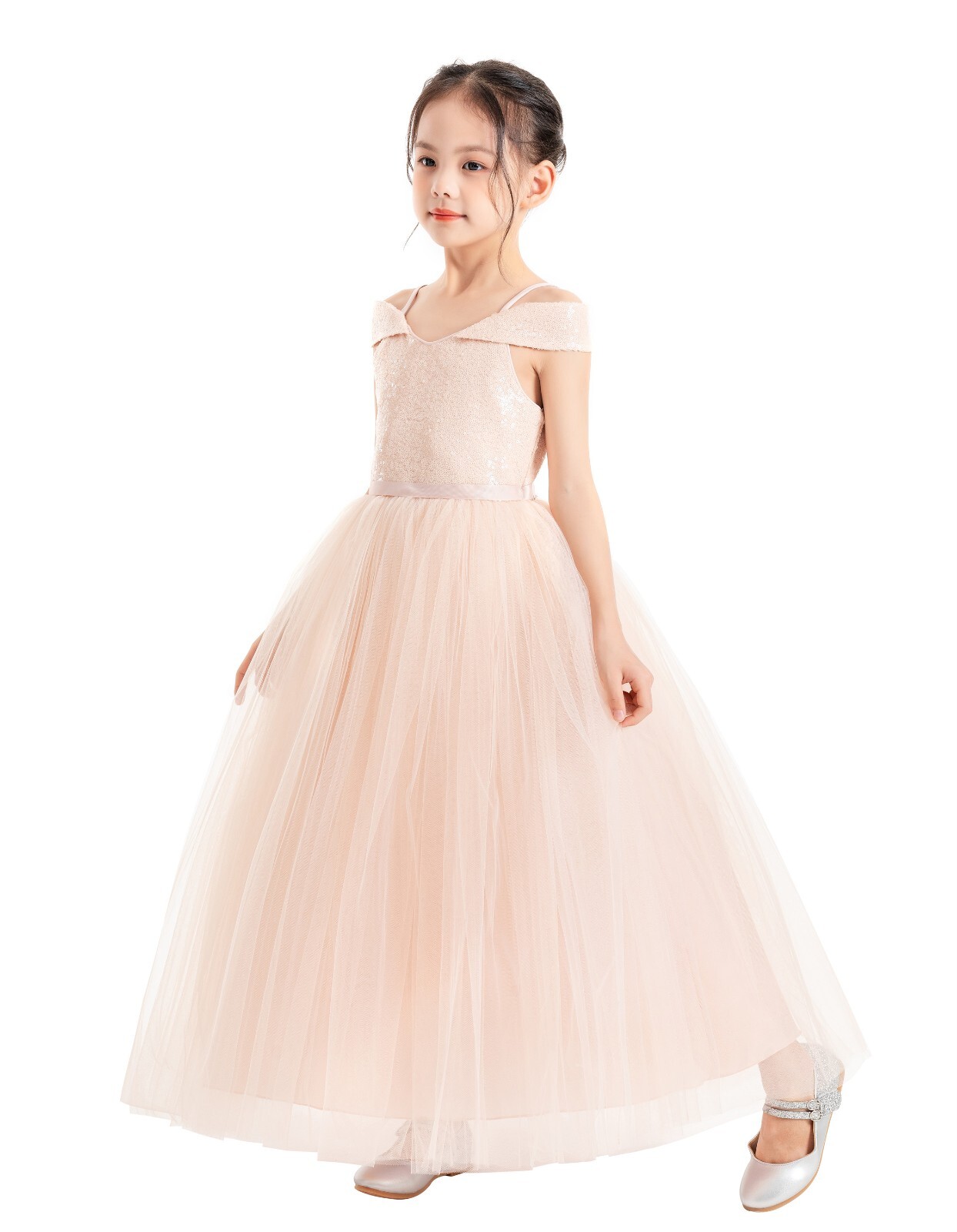 Off The Shoulder Dress Off Shoulder Sequin Dress Wedding Flower Girl Dresses