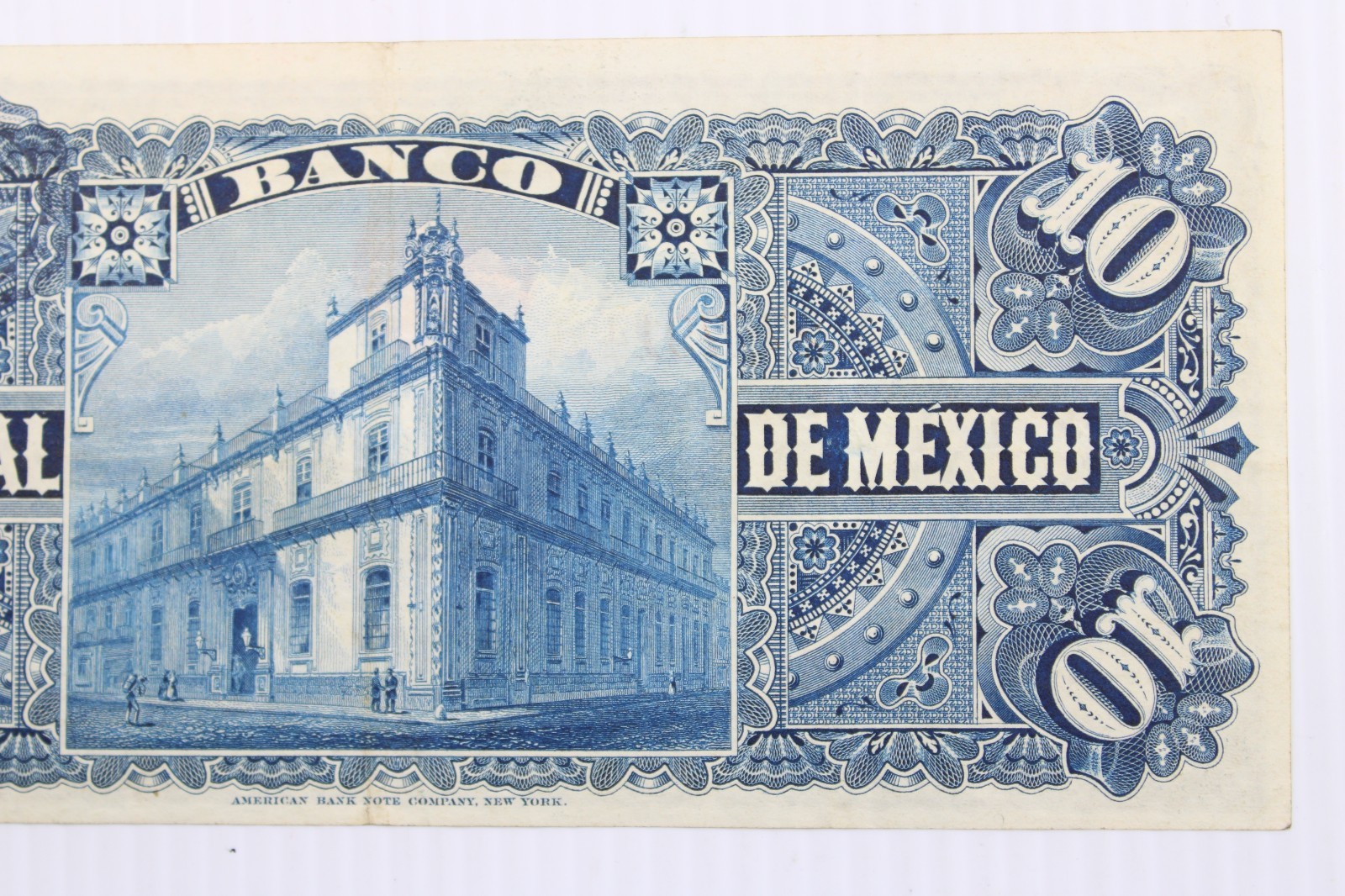 El Banco Nacional De Mexico, 10 Pesos, 1913, VF+, P-S258e #408