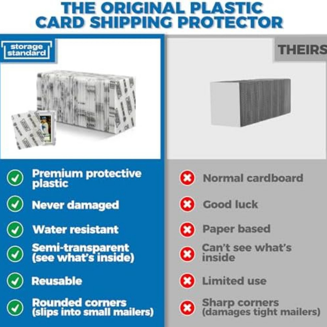 Trading Card Shipping Protectors 110 Pack 3.5'' X 4.5'' - Premium Ultra Strong