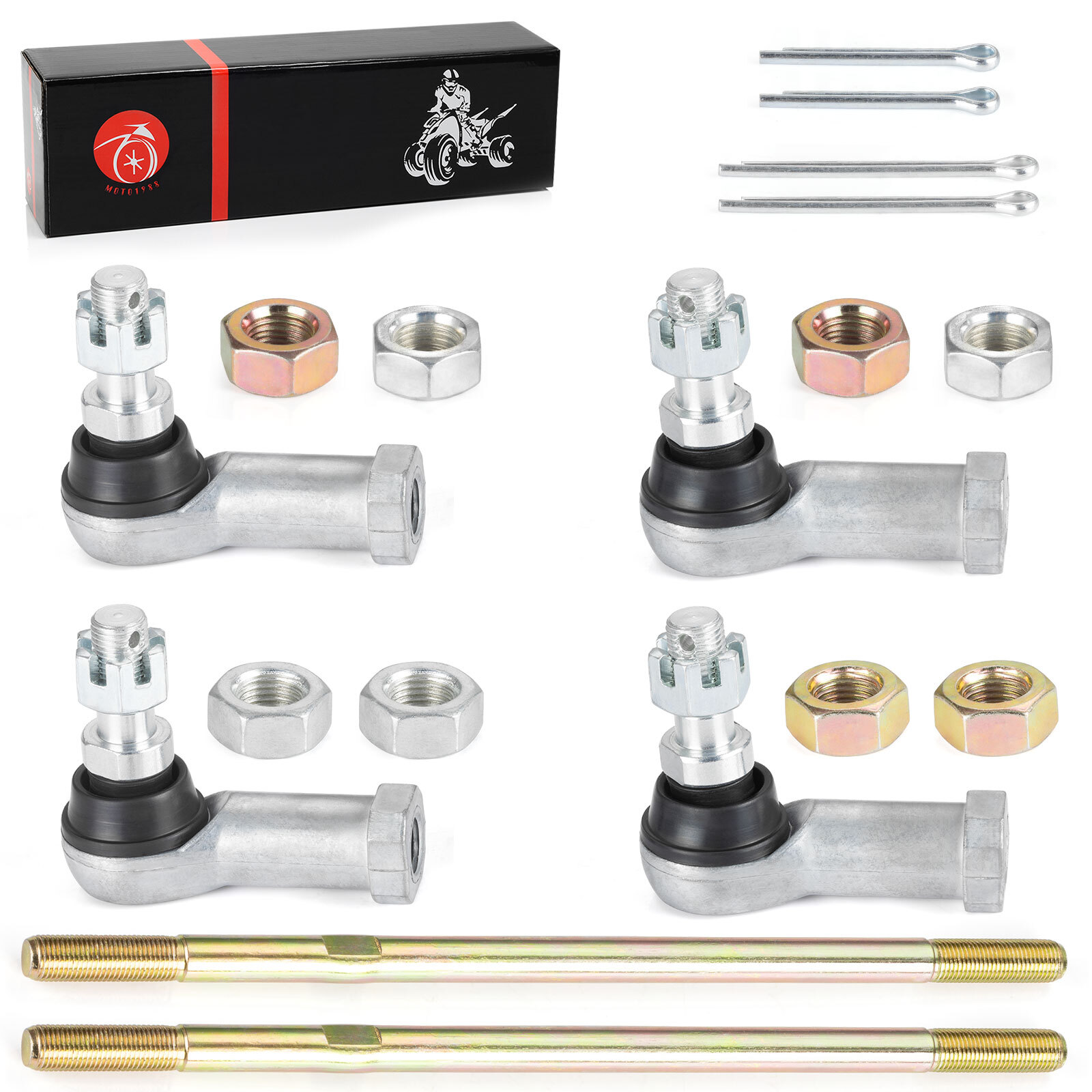 Tie Rods with End Kit for Honda Rancher 350 TRX350 400 TRX400 ATV 53158-HP5-003