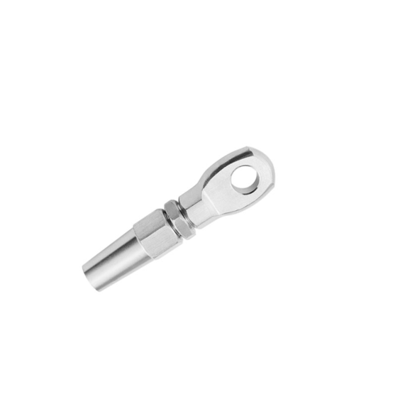 Swageless Threaded Eye Terminal for for 1/8" Cable Railing T316 Stainless Steel