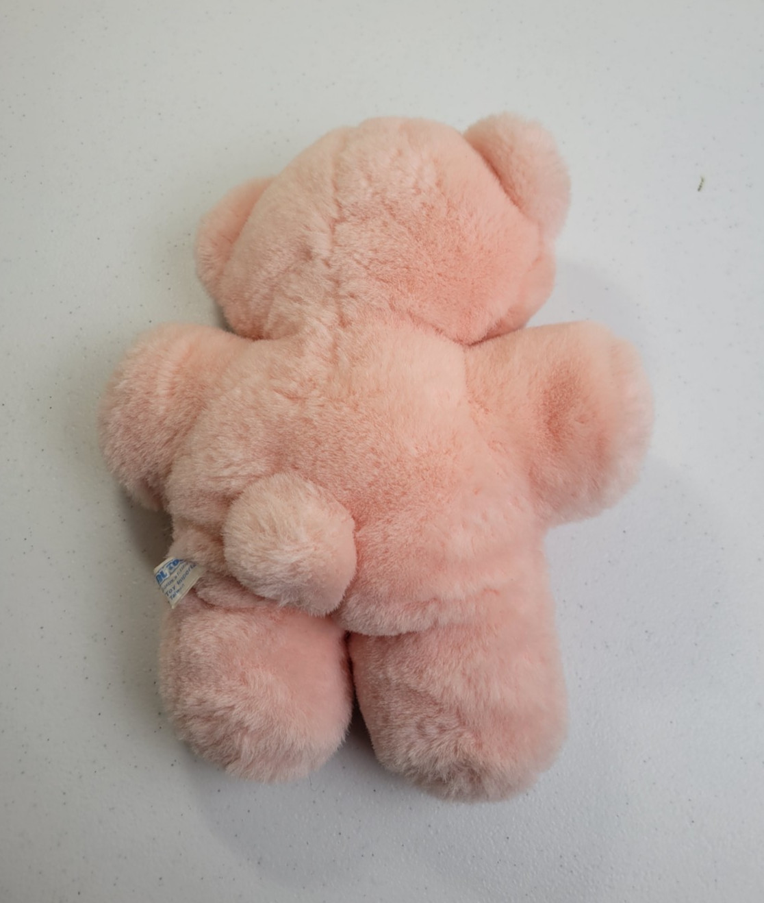 Vtg 1985 Pink Teddy Bear Plush Animal Toy Soft Cute Adorable Stuffed